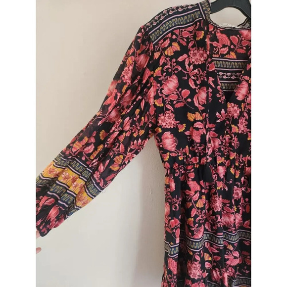 NWOT Alice + Olivia Sedona Mandarin Silk/Cotton Mini Dress Size 2 #FC412 - Picture 5 of 11